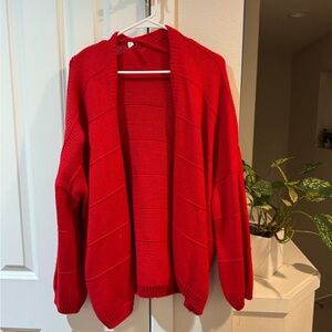 Wishlist Bold Red Women's Cardigan